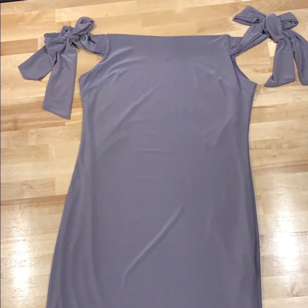 Soft Purple Strapless Dress